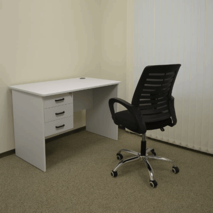 0.9-Meter Study Desk and Mesh Office Chair Set